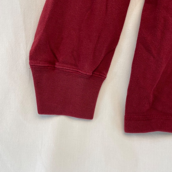 Roots Athletics Crewneck Long Sleeve Polo Red Men’s Size XL - Picture 12 of 14